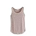 Produktbild Damen Tanktops FORH Fashion Einfachheit Frauen Ärmellose Weste Sexy V Ausschnitt Sommer T-Shirt Loose Neckholder Crop Top Sport Tank Oberteile (Braun)