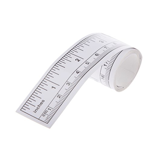 Preisvergleich Produktbild 90cm Selbstklebende Maßband Vinyl Silber Lineal Nähmaschine Aufkleber
