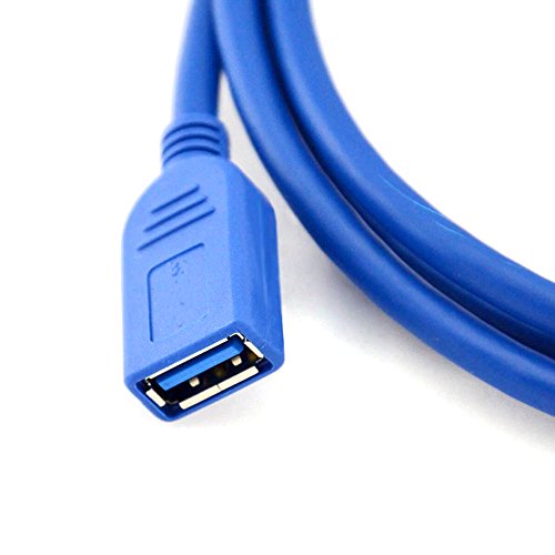 Zheino 0.5M Verlängerungs Kabel USB 3.0 AM To AF USB 3.0 Extension Mann zu Frau Kabel Super Speed Adapter Kabel A Stecker A Stecker auf A Buchse und Übertragungsraten bis zu 5Gbit/s - 5