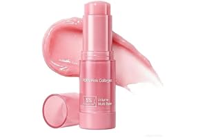 PDRN Pink Collagen Volume Multi Balm Stick – Fuktgivande Anti-Rynke Vård för Ansikte/Ögon/Läppar/Hals, Slätar Finlinjer och Rynkor, Mild Collagenstick (3pcs)