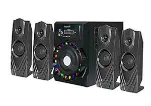 Bayspower Home Theater Multimedia Speaker System with FM, Bluetooth, USB/SD/MMC, AUX,Led TV,Remote Control Support (Model -664)