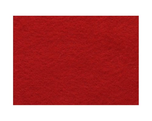 Knorr Prandell 2506120 - Wollvlies Merinowolle 190x 14 cm, im Beutel, rot