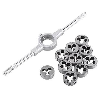 Walfront 11pcs Taraud et Filières Matrice Métrique Clé M25