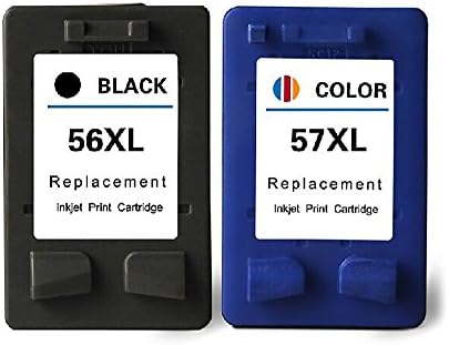 Bosumon Compatible for HP 56 black C6656AE x 1 &amp; HP 57 C6657AE colour x 1 ink cartridges For HP Photosmart 7150 7260 7268 7345 7350 7445 7450 7458 7459 7550 7660 7662 7755 7760 7762 7765 7960 HP Deskjet 450 5145 5150 5151 5160 5168 5550 5551 5552 5650 5850 9650 9670 9680 HP Officejet 4105 4110 4115 4211 4212 4215 4219 4255 4259 5505 5508 5510 5515 6105 6110 HP PSC 1110 1205 1209 1210 1215 1216 1217 1219 1310 1312 1315 1317 1318 1340 1345 1350 1355 2105 2108 2110 2115 2150 2170 2171 2175 2210