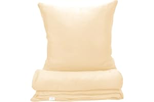 COZY HEAVEN | Eukalyptus Bettwäsche | 100% Tencel™ Lyocell | Kuschelig & Warm im Winter | Hochwertig | Nachhaltig | Hypoallergen | Atmungsaktiv gegen Schweiß (155x220 + 80x80, Macadamia Beige)