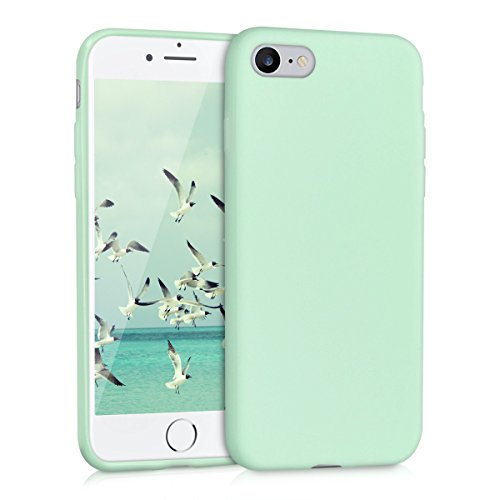 kwmobile Funda para Apple iPhone 7 8 - Carcasa para m  vil en  TPU Silicona  - Protector  Trasero  en  Menta Mate 