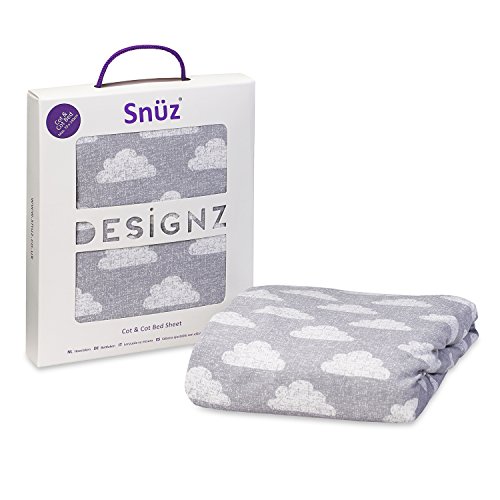 Snuz Cot/Cot Bed Fitted Sheet - Cloud Nine Print