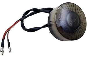 Yecnecty Universale Led Rotondo Moto posteriore Freno di Coda Stop Luce Moto Targa Montaggio Lampada per Cafe Racer Honda ATV UTV Suzuki