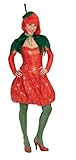 Karneval Damen Kostüm Sexy Erdbeere Kleid heiße Frucht Fasching G 36