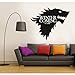 Produktbild New Removable Game of Thrones Wolf Wandtattoo Stark Winter kommt Art Vinyl Home Wandaufkleber Wohnzimmer Aufkleber 55x50 cm