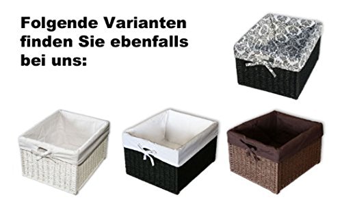 KMH®, Praktische Korb-Box im Rattan-Look (weiss) (#204039) - 4