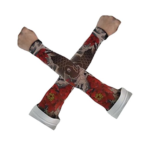 2 pcs Cool Tatouage Cyclisme Course à Pied Manchettes d'été Bras Pro Manchettes