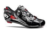 Mega/anchas. SIDI Ergo 4 Mega de Carbono Carretera Zapatos, Negro