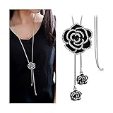 Shining Diva Fashion Jewellery Pendent for Girls with Long Chain Pendant Necklace for Women & Girls(Silver)(9279np)