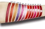 Lippenstift, CICIYONER Lulaa Wasserdichter Schimmer Lip Gloss Makeup Langlebig Glitzer Metallic Lippenstift Liquid (12#) - 3