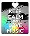 Produktbild Keep Calm Love Music Anti Slip Comfort Mouse Pad 250mm*300mm