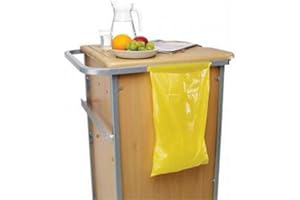 PREMIER HEALTH Premier Yellow Bedside Polythene Clinical Disposable Locker Waste Bags with Adhesive Strip (270mm x 460mm) x 200