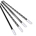 Amison 50pcs Disposable MakeUp Lip Brush Lipstick Gloss Wands Applicator Make Up Tool (Black)