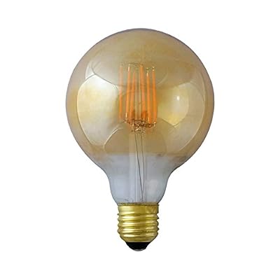 Vision-EL 77151 Ampoule LED G95 Filament 8W 1050 LM 2700°K, Verre, E27, 8 W, Transparent Cuivré