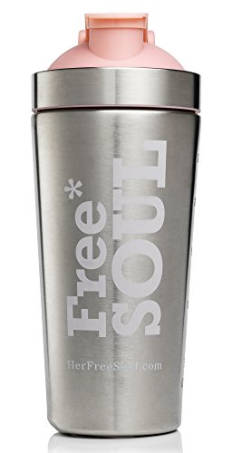 Free Soul Protein Shaker Bottle 700ml | Stainless Steel BPA Free | No Plastic Smell | Leak Proof | Keep Your Shakes Chilled | Easy to Clean, in-Built Grill for Lump-Free Mixing | Wash by Hand