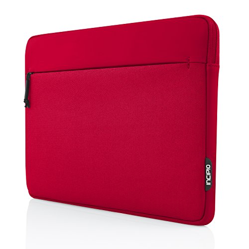 Incipio Truman Sleeve für Microsoft Surface Pro 4 / Pro (2017) – von Microsoft zertifizierte Schutzhülle [Type Cover Kompatibel | Außentasche | Stylus Halter | Nylon | Gepolstert | Verschiedene Farben] – Rot (MRSF-095-RED) - 2