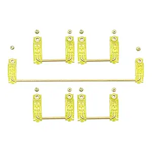 Kawn PCB Screw-in Stabilizers for MX Mechanical Keyboard Yellow 1 6.25u 4 2U