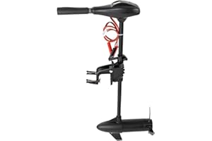 JOLRE Silnik zaburtowy 12 V, 58/65 LBS, silnik zaburtowy do pontonów, 1700 obr./min, 10 km/h 26,3 kg.