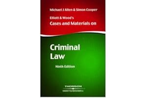 ISE ELLIOTT & WOOD C&M ON CRIMINAL LAW EDITION 9