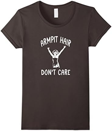 Women's Armpit Hair Don't Care Funny T-Shirt XL Asphalt