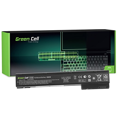 Green Cell® Standard Serie VH08 VH08XL Laptop Akku für HP EliteBook 8560w 8570W 8760w 8770w (8 Zellen 4400mAh 14.8V Schwarz)