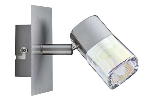 Preisvergleich Produktbild Strahler Halogen 1x40W Hoya 230V, G9, Nickel satiniert Komplett-Leuchte, inklusive Leuchtmittel