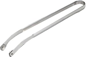 BKAZWE BBQ Grillzange Drehbar | Wurst Grillzange Edelstahl mit Rädchen | Grillzange zum Servieren von Speisen | Hot Dog Zange Küchen Utensilien | 2024 Neue Küchenhelfer für Camping-Kochzubehör Wurstzange