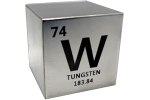 PRECIOUS & VALUABLE METALS PORQUE NO SOLO EL ORO RELUCE Fantastischer 38,1 mm Wolframwürfel. Laser-Gravur. Eines der 5 Metalle im Set (W-Cu-Ti-Al-Mg).