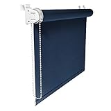 rollo blau sterne Befestigungsmaterial inkl. Ketten- / Kindersicherung; variable Bedienbarkeit (rechts oder links): das leichtgängige Getriebe kann bei unseren Verdunkelungsrollos je nach Bedarf in wenigen Handgriffen variabel auf der linken oder rechten Seite befestigt werden