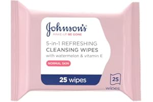 JOHNSONS Johnson's Makeup Be Gone Facial Wipes Refreshing 25S, 30 g