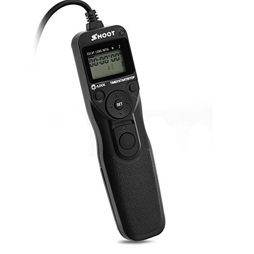 fitTek   Shoot LCD D  clencheur    Distance Obturateur Retardateur Filaire T  l  commande pour Nikon DSLRs avec 10-Pin Connection Convenable    Nikon D4s D4 D3 D3x D3s D810 D800 D800E D2 D2H D2Hs D2X D2Xs D1 D1H D1X D200 D300 D300x D300s D700