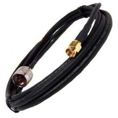 ZOOM INFORMATICA Cable Antena WiFi Conector N SMA 3 Metros 3M H155PE H155 Pigtail SEÑAL 3MTS 3MT RP-SMA RPSMA Largo