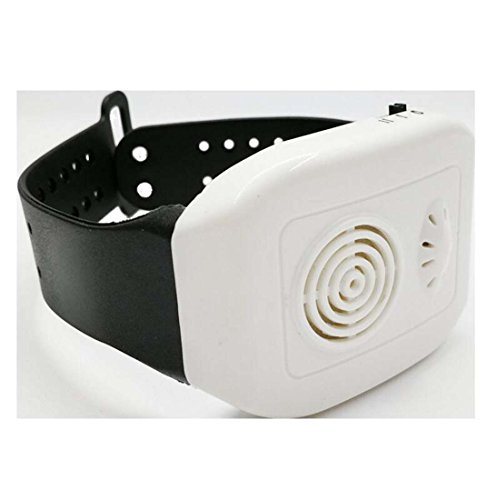 Preisvergleich Produktbild GAOYUN Ultraschallmoskito-Armband, Uhr mit Dem Insektenschutzmittel-Mückenschutz, Picknick-Reise-tragbarem elektronischem Moskito-Abwehrmittel (Farbe : Weiß)