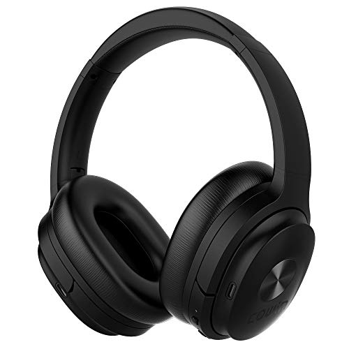 COWIN SE7 Auriculares inalámbricos Bluetooth con micrófono Hi-Fi de graves profundos, (Hi-Res Audio, cancelación de ruido, Bluetooth,30 horas de autonomía) - Negro