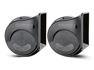 myTVS Kohinoor Trumpet Twin Tone Horn For Universal Cars 12V, 520/420Hz, 110-130dB (Black)