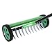 Produktbild SOULONG Grün Praktischer Rasenbelüfter, Rechen aus verzinktem Stahl und PP, Verleihen Sie dem Rasen Vitalität, Handvertikutierer mit 44 cm Arbeitsbreite