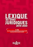 Lexique des termes juridiques 2019-2020 - 27e éd.