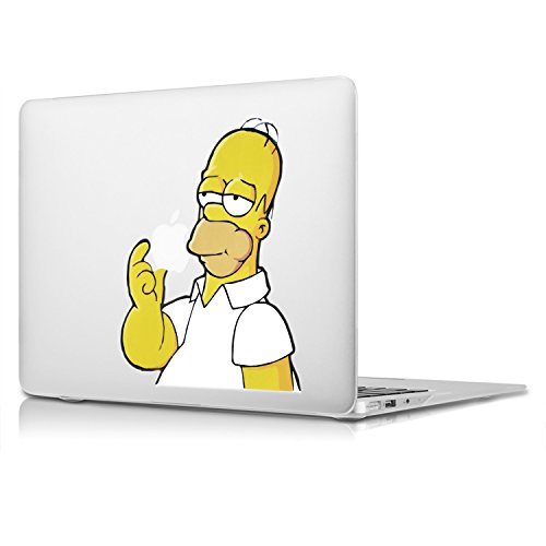 Incutex MacBook 13″ 15″ Air – Pro – Retina, Aufkleber „Simpson“, Sticker, Cover, selbstklebendes Vinyl Material farbig Farbe, Abziehbild, Skin, MacBook Decal - 5