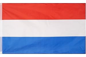 MUWO Flagge Nations Together 90 x 150 cm Nationalmanschaften, doppelseitige Gartenflagge, wetterfeste Fanflagge, Fußballflagge Polyester Länderfagge Deutschland mit Ösen (Niederlande)