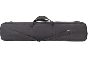 NICEMINIWALL Takedown Recurve Bow Case Archery-Storage Bag, Waterproof Canvas Shoulder Strap Carrying Holder, for Outdoor Hunting Sport Equipment Protection, Black