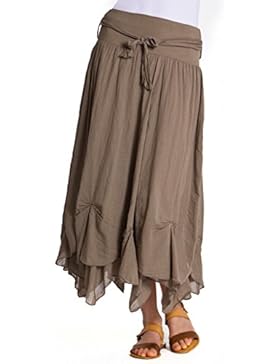 CASPAR RO003 Damen Baumwoll Rock