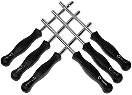 Chenci 2 Cycle Carburetor Adjusting Tool with Case Included Pac Man, Single D, Double D, Hexagon, 7 Teeth Splined, 21-Teeth Splined Carb Adjustment Tool for Common 2 Cycle Small Engine