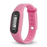 Zolimx Damen Herren Sport Uhr Gummi LED Datum Armband Digital Armbanduhr (Rosa 2)
