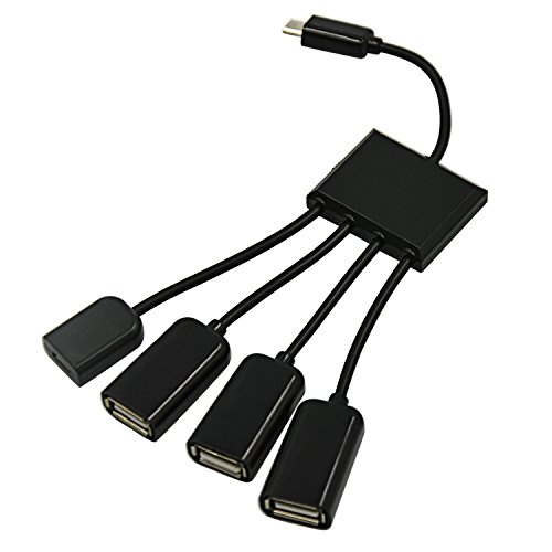 Vococal® 4 in 1 Multi-funktionale Micro USB Host OTG HUB Adapter Ladekabel mit Schalter für OTG Fähigen Smartphones Tablets - 2