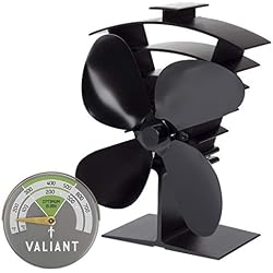 Valiant Premium IV Ventilateur de poêle et thermomètre magnétique